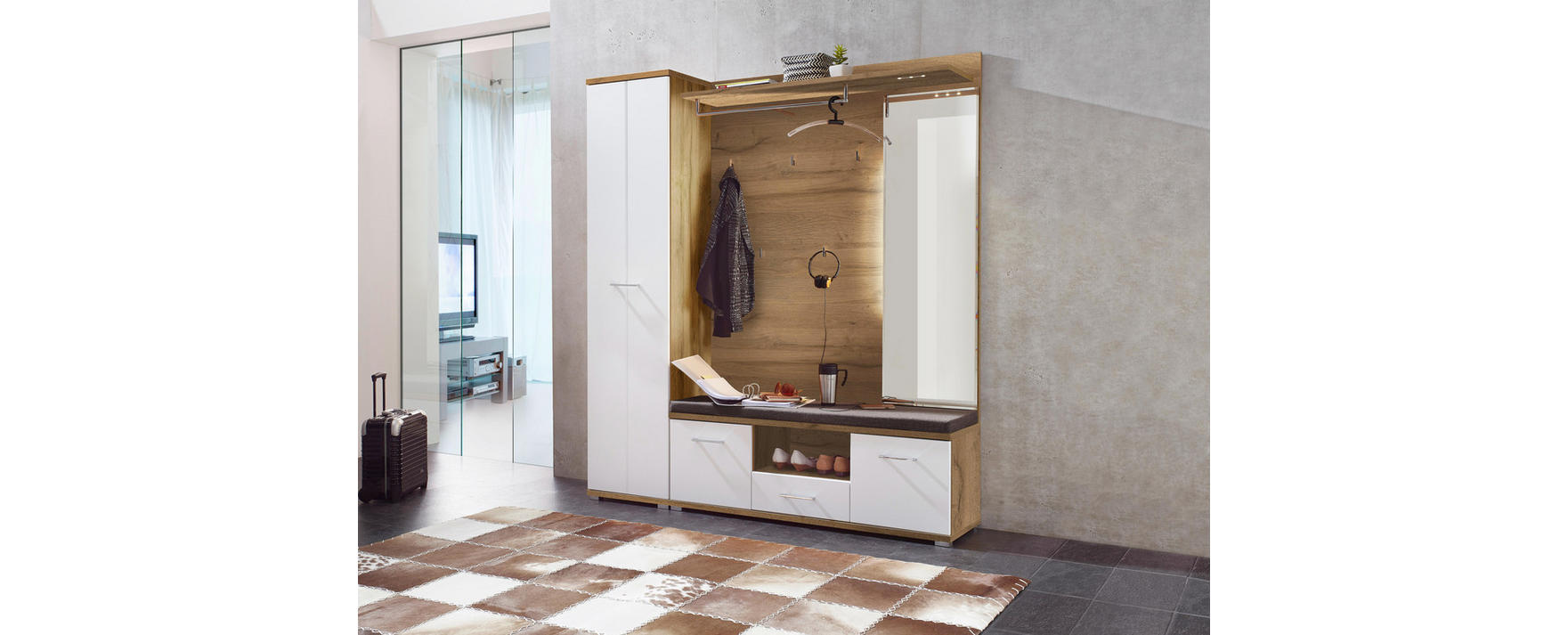 XORA GARDEROBENSCHRANK - Einrichtungsbeispiel XORA GARDEROBENSCHRANK - Einrichtungsbeispiel