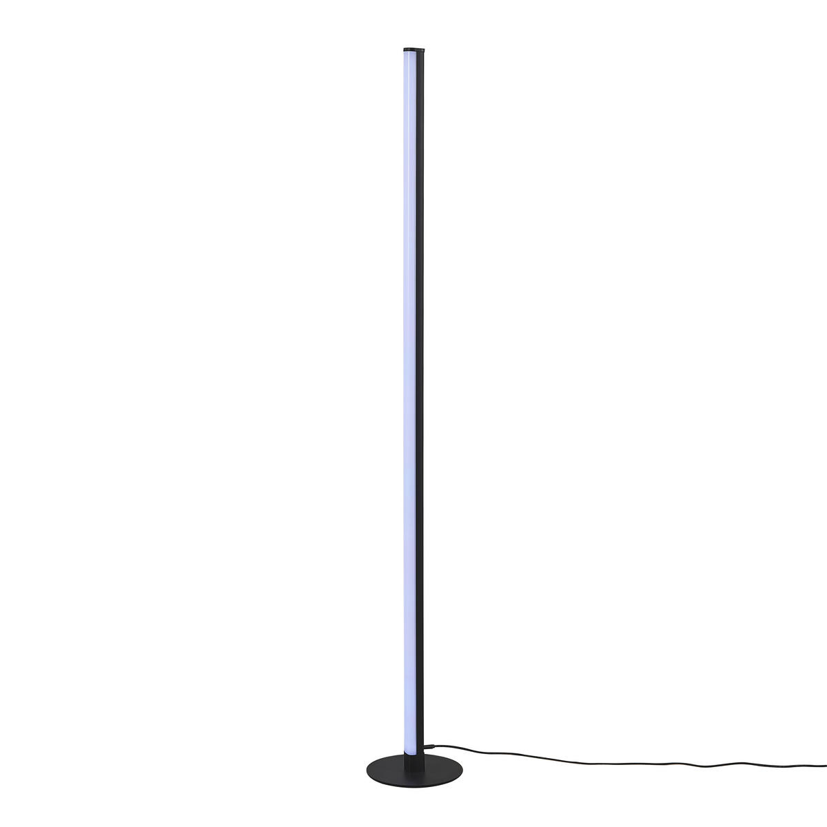 STOJACIA LED LAMPA, 3/115 cm  - čierna, Basics, kov (3/115cm)