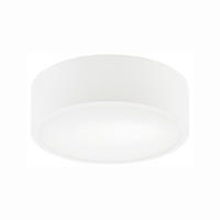 DECKENLEUCHTE  26/8 cm    - Weiß Hochglanz, KONVENTIONELL, Glas/Metall (26/8cm)