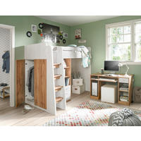 GALÉRIAÁGY - tölgyfa színű/fehér, Konventionell, faalapú anyag (90/200cm) - Carryhome