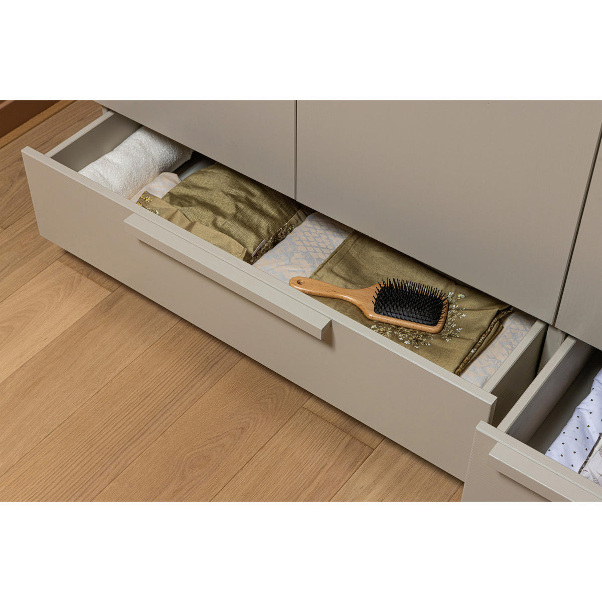 GARDEROBENSCHRANK Pure  in 142/215/60 cm  - Hellgrau, Design, Holz (142/215/60cm) - Livetastic