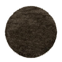 HOCHFLORTEPPICH 120 cm Fluffy 3500 Braun Braun  - Braun, Basics, Textil (120cm)