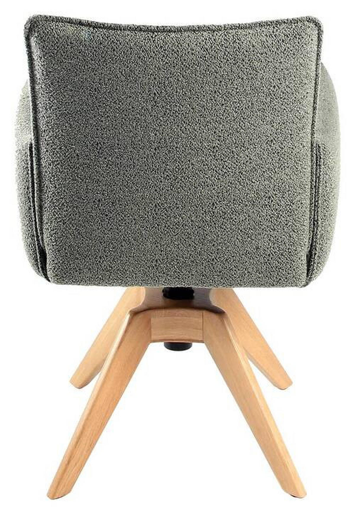 ARMLEHNSTUHL  in Webstoff  - Eichefarben/Grün, Design, Holz/Textil (57/86/65cm) - Valnatura