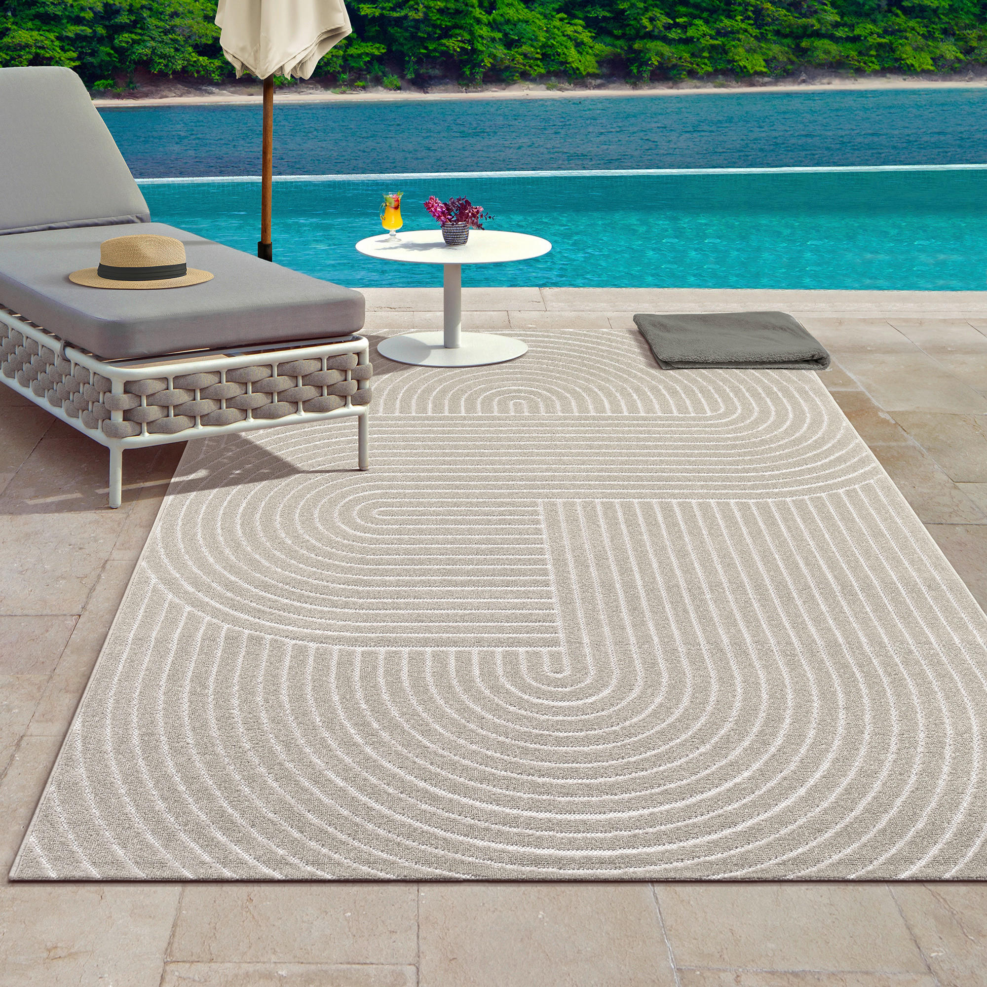 OUTDOORTEPPICH 80/150 cm Tenerife Plus Beige  - Beige, KONVENTIONELL, Textil (80/150cm)