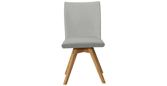 STUHL in Holz, Textil Creme, Eichefarben  - Eichefarben/Creme, KONVENTIONELL, Holz/Textil (60/91/61cm) - Moderano