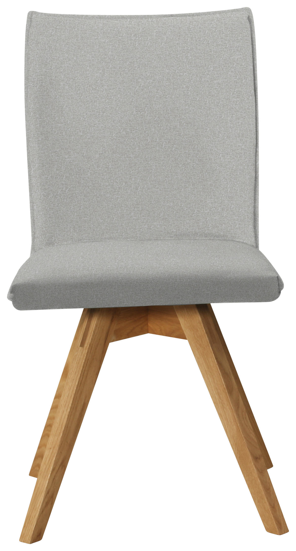 STUHL  in Samt  - Eichefarben/Creme, Konventionell, Holz/Textil (60/91/61cm) - Moderano