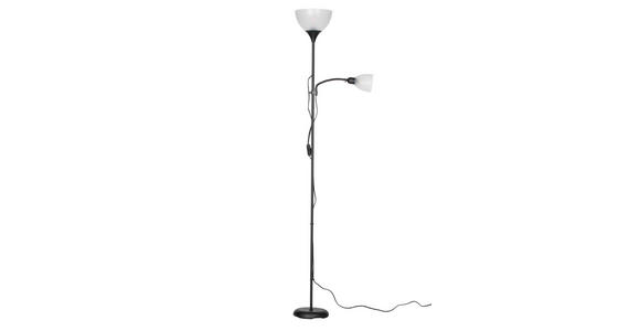 STEHLEUCHTE 42/21/180 cm    - Schwarz/Weiß, Basics, Kunststoff/Metall (42/21/180cm) - Boxxx