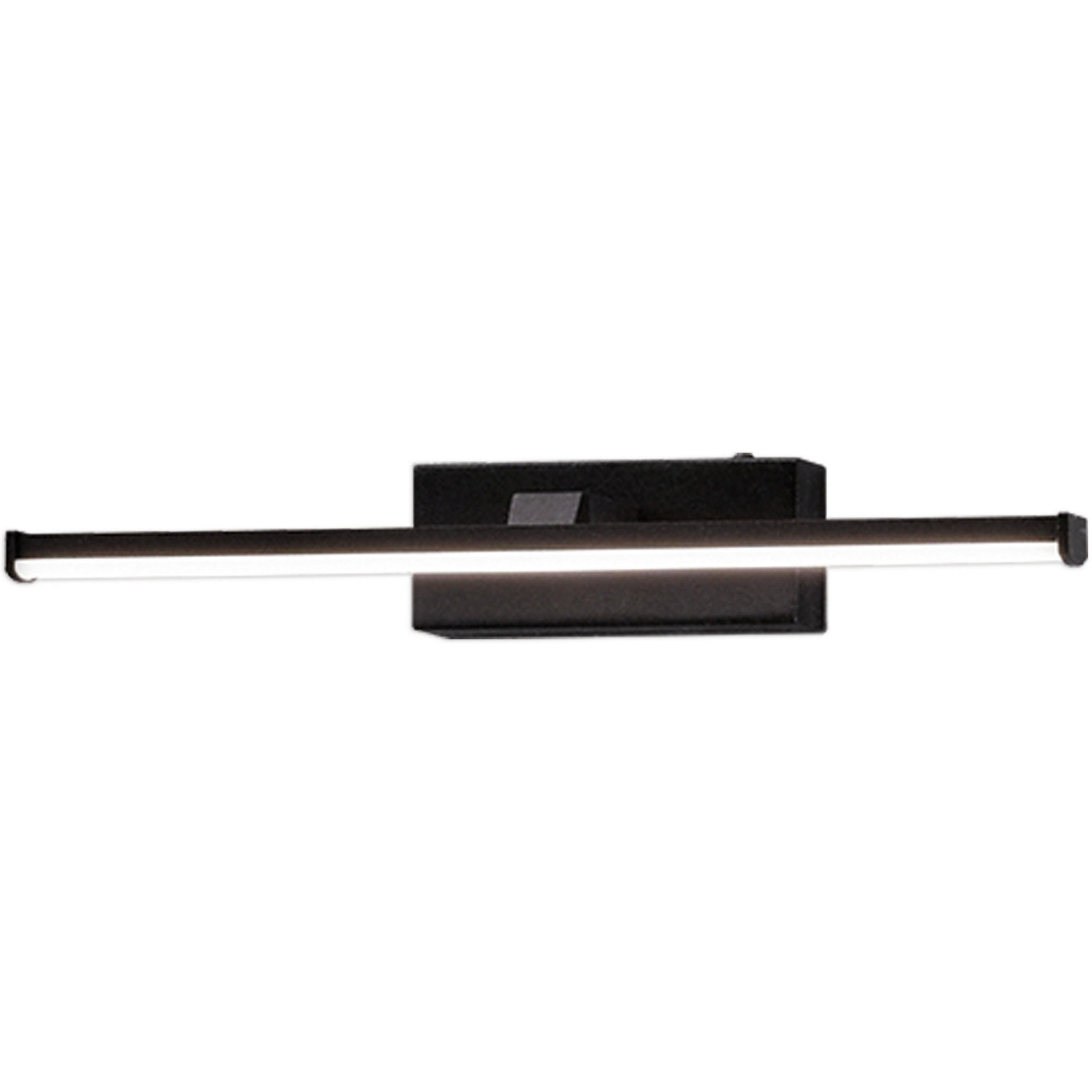 BADEZIMMER-WANDLEUCHTE Nala 30/9/4,5 cm   - Schwarz, Basics, Kunststoff/Metall (30/9/4,5cm) - Fabas Luce