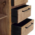 SIDEBOARD RIO  in 175/80/40 cm  - Schwarz/Naturfarben, Design, Holz/Metall (175/80/40cm) - Landscape