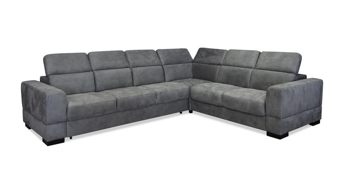 SJEDEĆA GARNITURA drvo, tekstil, drvni materijal  siva   - siva, Moderno, drvni materijal/drvo (305/245cm) - Hom`in