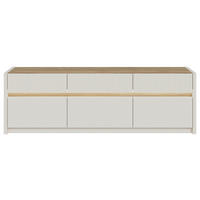 TV-ELEMENT barve hrasta, peščene barve  - barve hrasta/peščene barve, Design, leseni material (160/50,7/41,7cm) - Hom`in