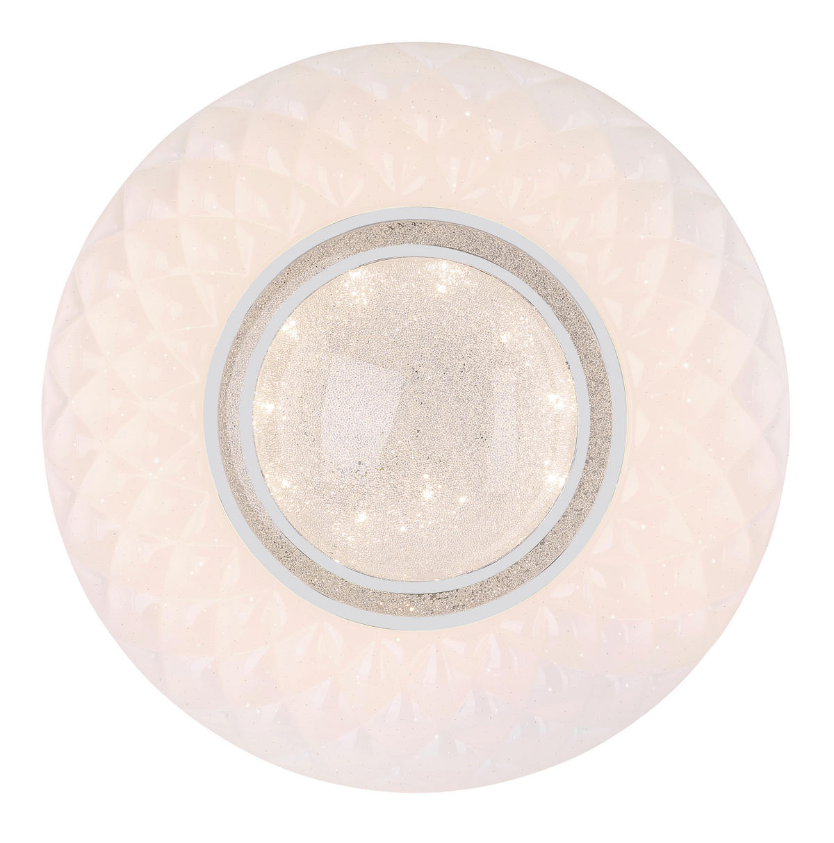 PLAFONIERĂ CU LED - alb/opal, Design, plastic/metal (49/6.8cm) - Novel
