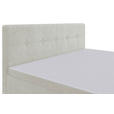 BOXSPRINGBETT 160/200 cm in Creme - Creme/Schwarz, KONVENTIONELL, Kunststoff/Textil (160/200cm) - Carryhome