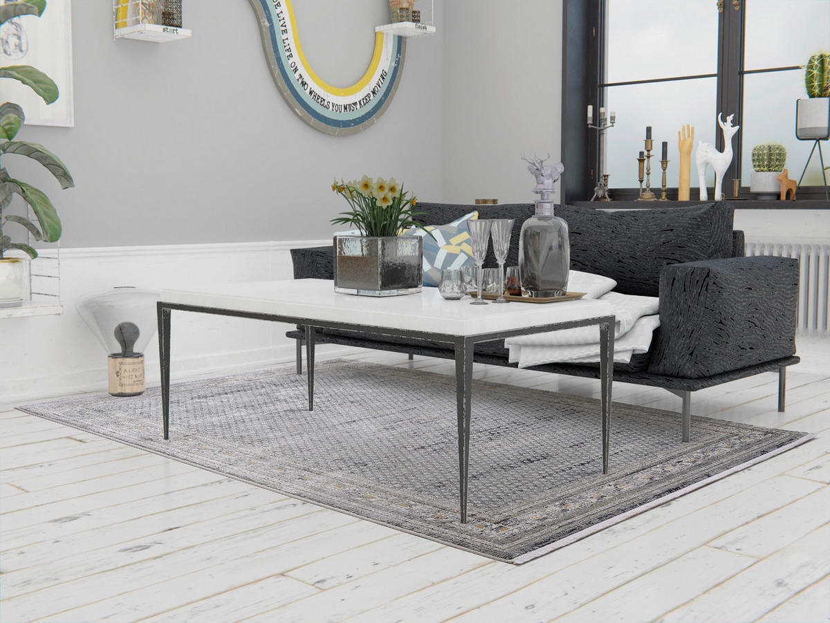 WEBTEPPICH 240/340 cm Monza Grau  - Grau, LIFESTYLE, Textil (240/340cm) - Dieter Knoll