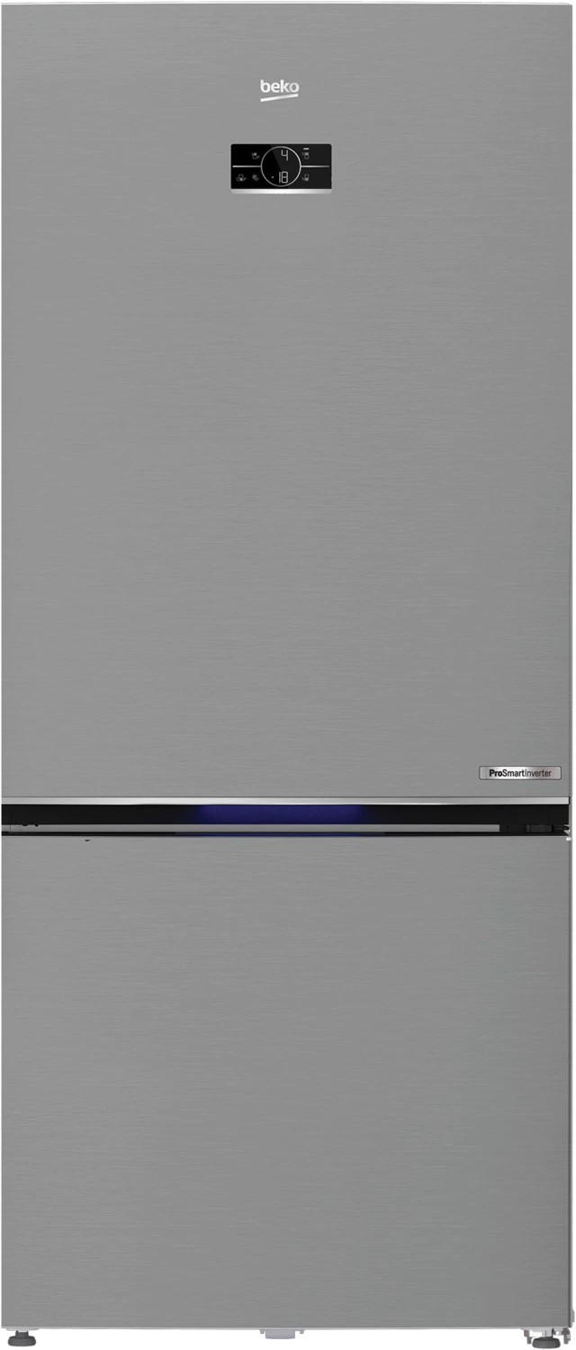 KÜHL-GEFRIER-KOMBINATION B5RCNE615ZXP  - Edelstahlfarben, Basics, Metall (83,2/193/76,2cm) - Beko