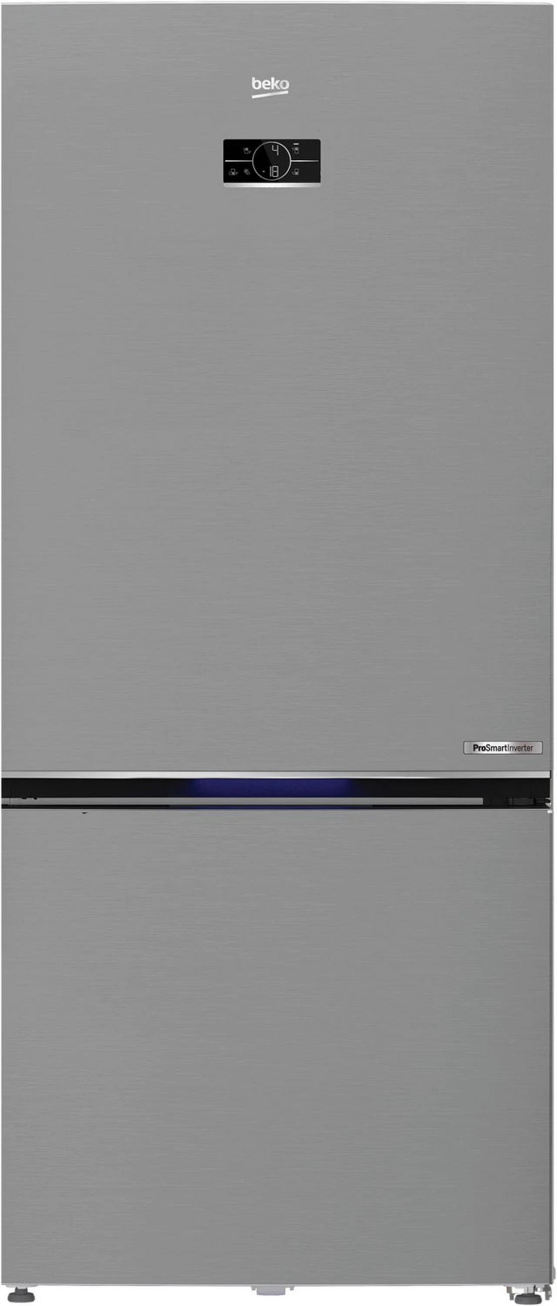 KÜHL-GEFRIER-KOMBINATION B5RCNE615ZXP  - Edelstahlfarben, Basics, Metall (83,2/193/76,2cm) - Beko