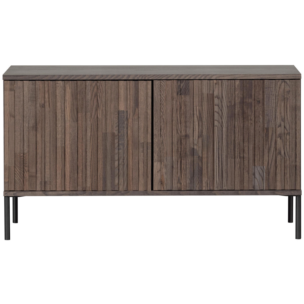 LOWBOARD Gravure 100/56/44 cm   - Schwarz/Braun, Design, Holz/Metall (100/56/44cm) - Livetastic