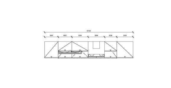 KÜCHENBLOCK 325 cm in Graphitfarben - Edelstahlfarben/Graphitfarben, Basics, Holzwerkstoff/Metall (325cm) - Xora