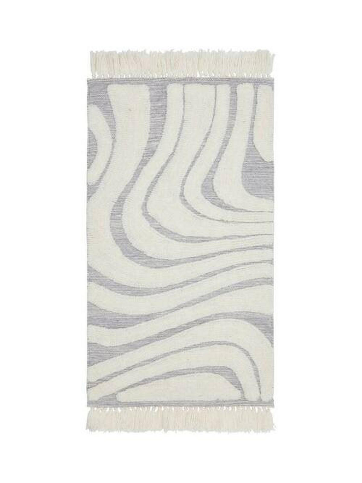 FLACHWEBETEPPICH 60/110 cm Grau  - Grau, Design, Textil (60/110cm) - Svanefors