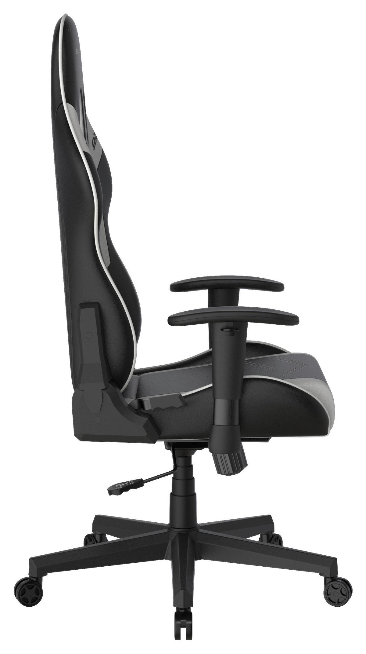 GAMINGSTUHL Weiß, Schwarz Kunststoff, Textil   - Schwarz/Weiß, MODERN, Kunststoff/Textil (67/126/67cm) - Dxracer