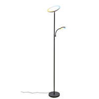 LED ÁLLÓLÁMPA - fekete, Basics, műanyag/fém (26/180cm)