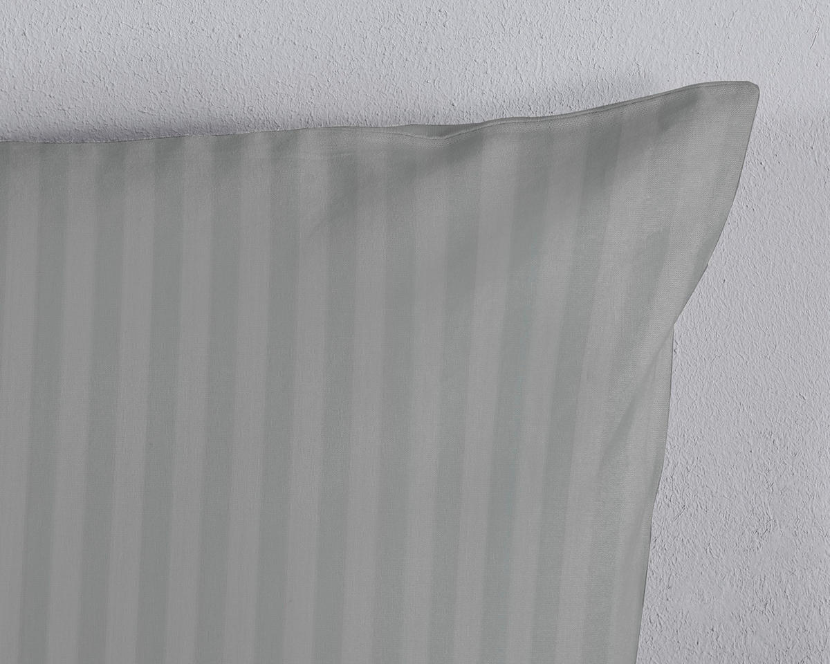 BETTWÄSCHE 2-teilig Descanso Satin 140/200 cm  - Grau, Basics, Textil (140/200cm)