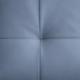 ECKSOFA in Echtleder Hellblau  313/165 cm  - Schwarz/Hellblau, Design, Leder/Metall (313/165cm) - Emilio Belluti