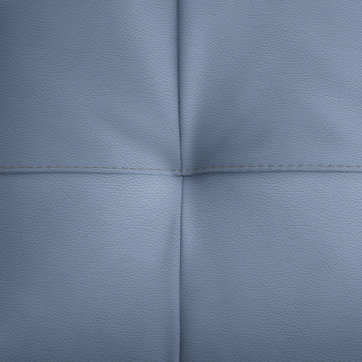 ECKSOFA in Echtleder Hellblau  313/165 cm  - Schwarz/Hellblau, Design, Leder/Metall (313/165cm) - Emilio Belluti