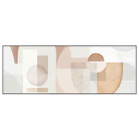 KUNSTDRUCK Abstraktes  - Multicolor/Weiß, Design, Holz/Kunststoff (155/55cm) - Monee
