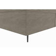 BOXSPRINGBETT 180/200 cm  in Graubraun  - Graubraun/Schwarz, KONVENTIONELL, Textil/Metall (180/200cm) - Carryhome