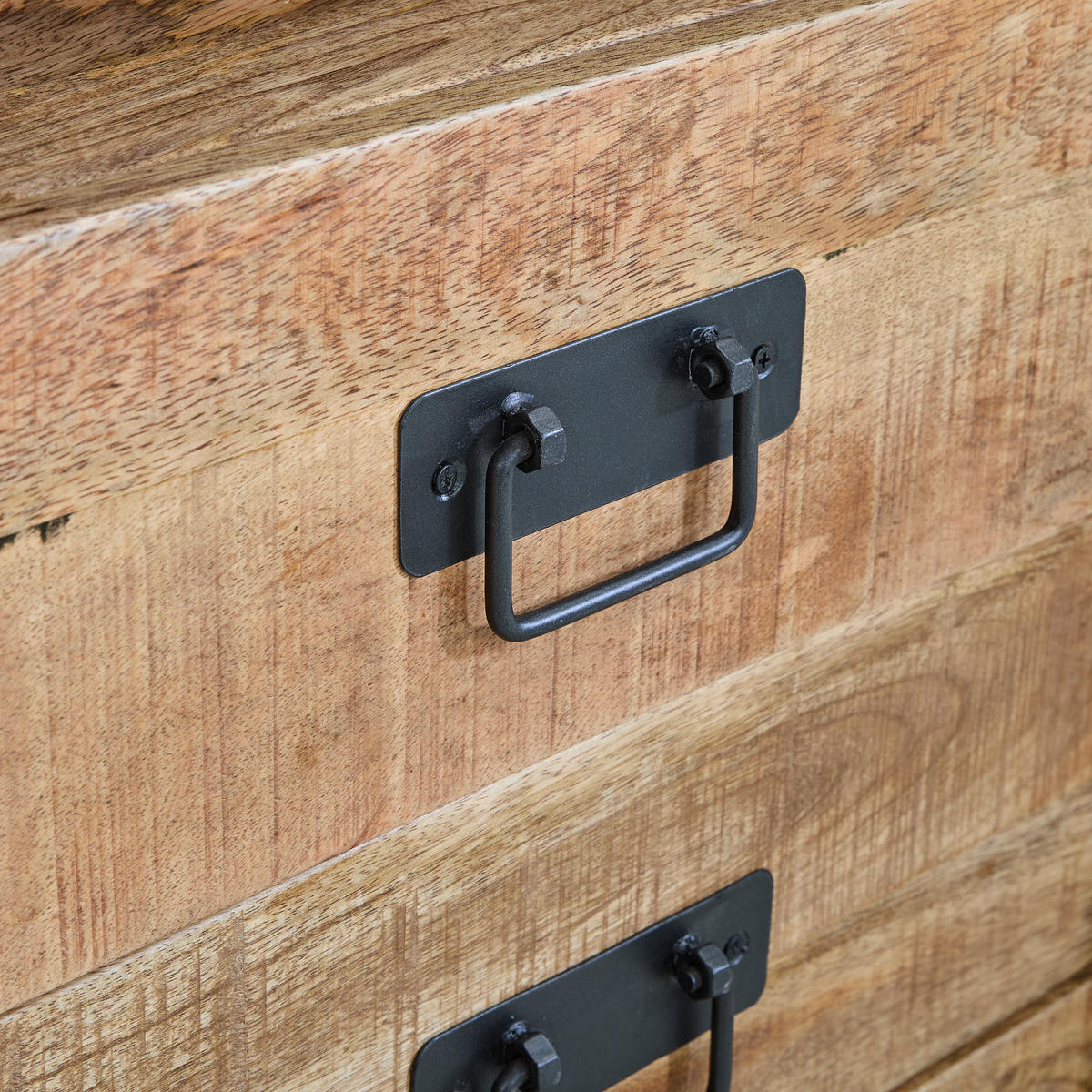 HIGHBOARD  100/150/40 cm 3 Schublade(n)  - Schwarz/Naturfarben, LIFESTYLE, Holz/Metall (100/150/40cm) - Landscape
