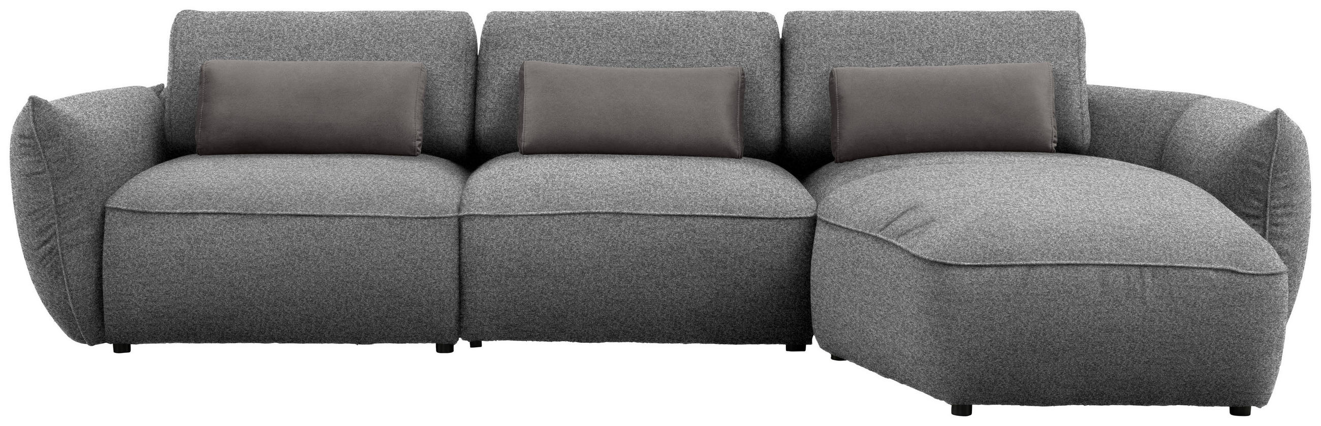 Belluti Ecksofa Dunkelgrau 340x190 cm