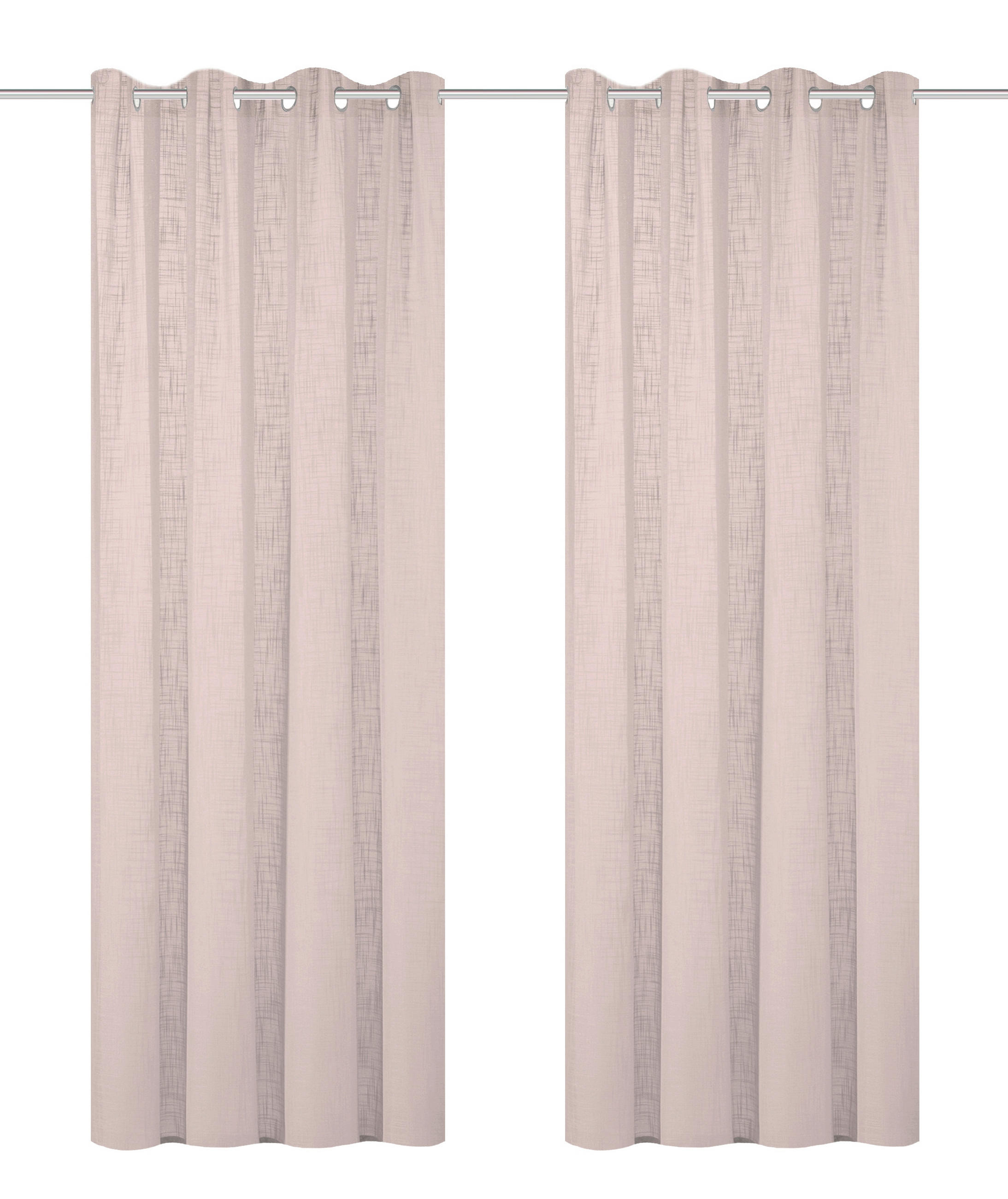 ÖSENSCHAL halbtransparent 140/160 cm - Rosa, Basics, Textil (140/160cm)