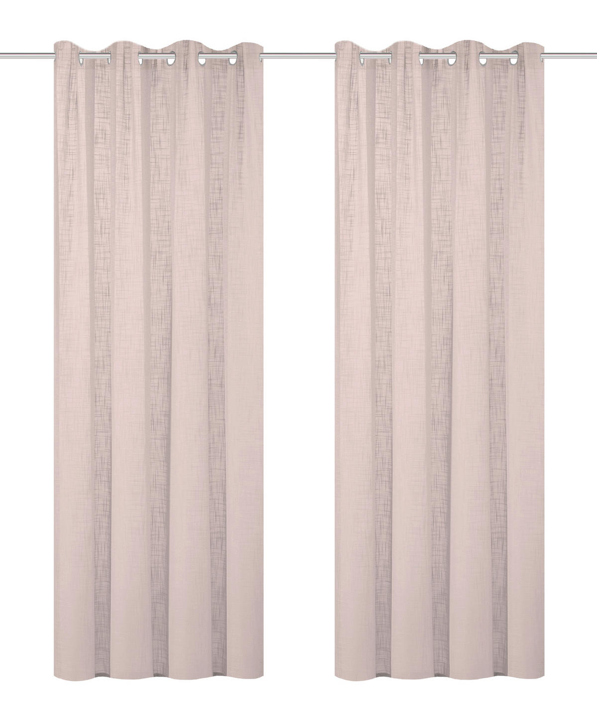 ÖSENSCHAL halbtransparent 140/245 cm   - Rosa, Basics, Textil (140/245cm)