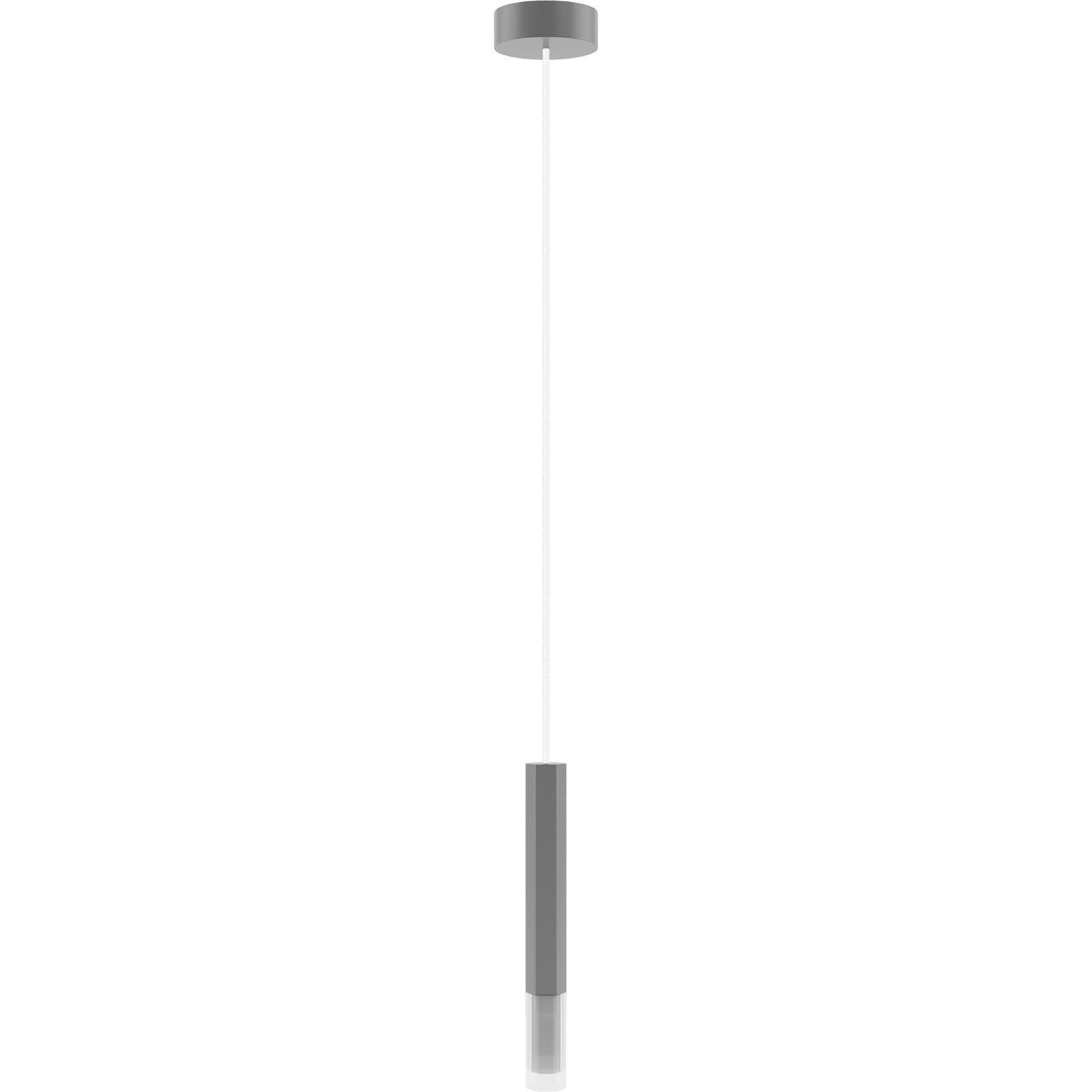HÄNGELEUCHTE 10/150 cm  - Grau, Design, Glas/Holz (10/150cm)