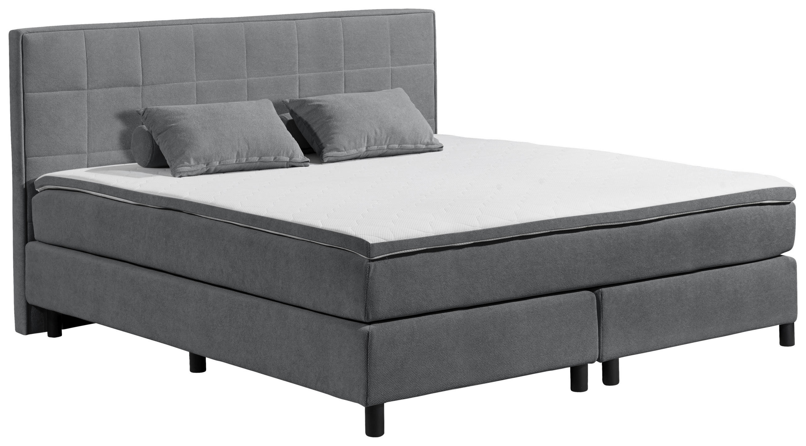 BOXBETT 180/200 cm  in Anthrazit  - Anthrazit, MODERN, Holzwerkstoff/Kunststoff (180/200cm) - MID.YOU