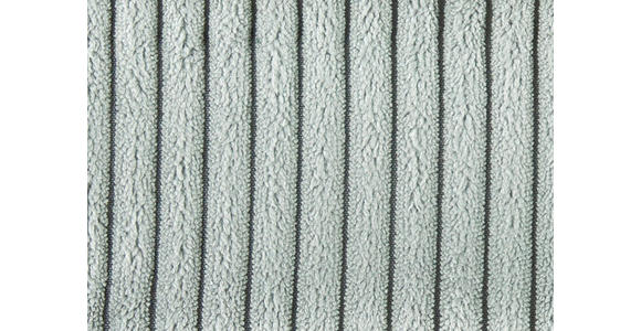 ECKSOFA in Cord, Velours Grau - Schwarz/Graphitfarben, MODERN, Textil/Metall (180/302cm) - Venda