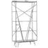 REGAL Mangoholz massiv Naturfarben, Schwarz - Schwarz/Naturfarben, Design, Holz/Metall (100/190/40cm) - Carryhome