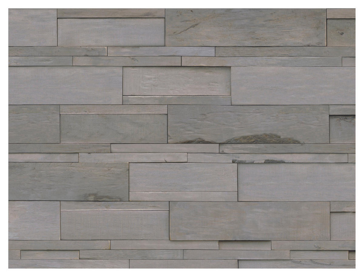 WANDVERKLEIDUNG - Grau, Basics, Holz (56/20/2cm)