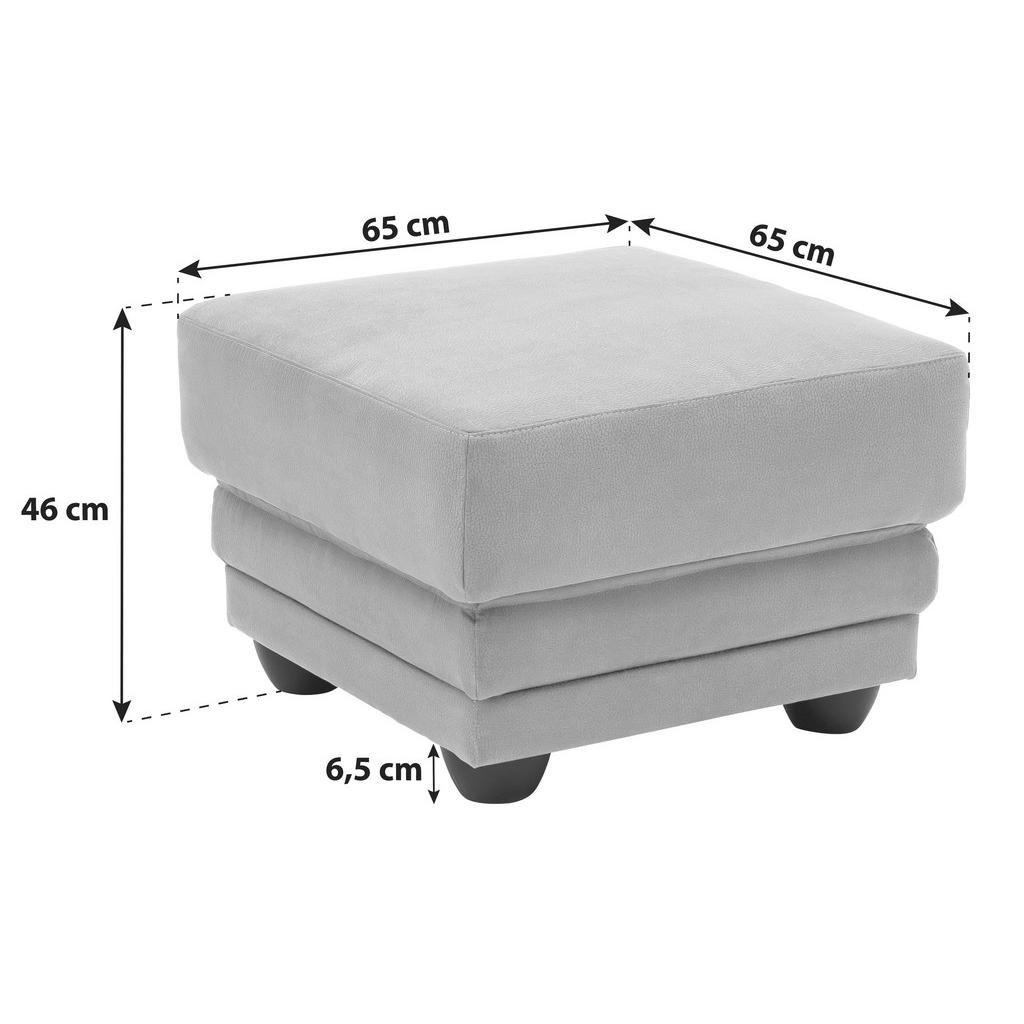 Thumbnail - Livetastic Hocker, Schlamm, Textil, quadratisch, 65x46x65 cm, Made in EU, Stoffauswahl, Wohnzimmer, Hocker, Sitzhocker