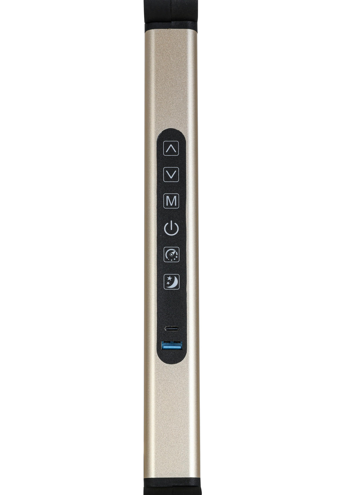 LED-SKRIVBORDSLAMPA 98/20/22,5 cm   - vit/champagne, Design, metall/plast (98/20/22,5cm) - Novel