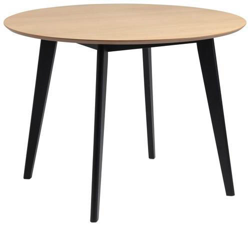 ESSTISCH in Holz 105/105/76 cm  - Eichefarben/Schwarz, KONVENTIONELL, Holz (105/105/76cm) - MID.YOU