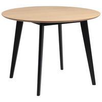 ESSTISCH in Holz 105/105/76 cm  - Eichefarben/Schwarz, Konventionell, Holz (105/105/76cm) - MID.YOU