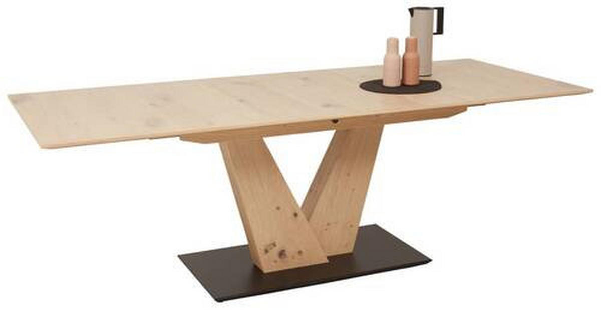 ESSTISCH in Holz, Holzwerkstoff 180-220/90/75 cm  - Eiche Bianco, Design, Holz/Holzwerkstoff (180-220/90/75cm) - Dieter Knoll