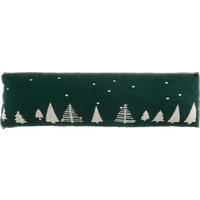 ZUGLUFTSTOPPER - Weiß/Grün, KONVENTIONELL, Textil (25/80cm) - X-Mas