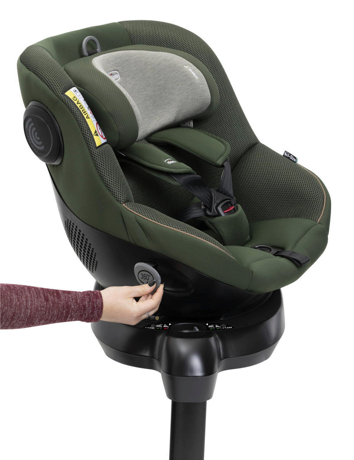 KINDERAUTOSITZ 105 I-Size  - Hellgrau/Grün, Basics, Textil (47/114/60cm) - Chicco