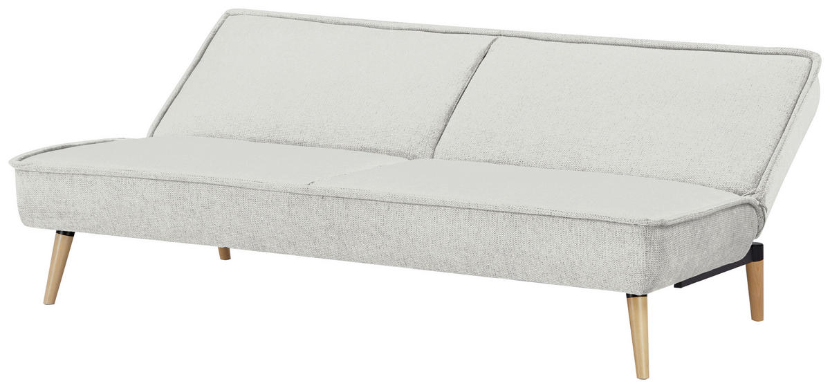 SCHLAFSOFA in Webstoff Creme  - Creme/Naturfarben, MODERN, Holz/Textil (188/84/87cm) - MID.YOU