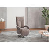 SESSEL in Flachgewebe Taupe  - Taupe/Schwarz, KONVENTIONELL, Textil/Metall (74/112/82cm) - Sit & More