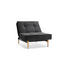 SESSEL Schwarz - Ulmefarben/Schwarz, Design, Holz/Textil (90/79/115cm) - Innovation