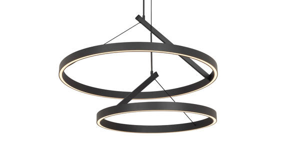 LED-HÄNGELEUCHTE 60/150 cm  - Schwarz, Design, Metall (60/150cm) - Dieter Knoll